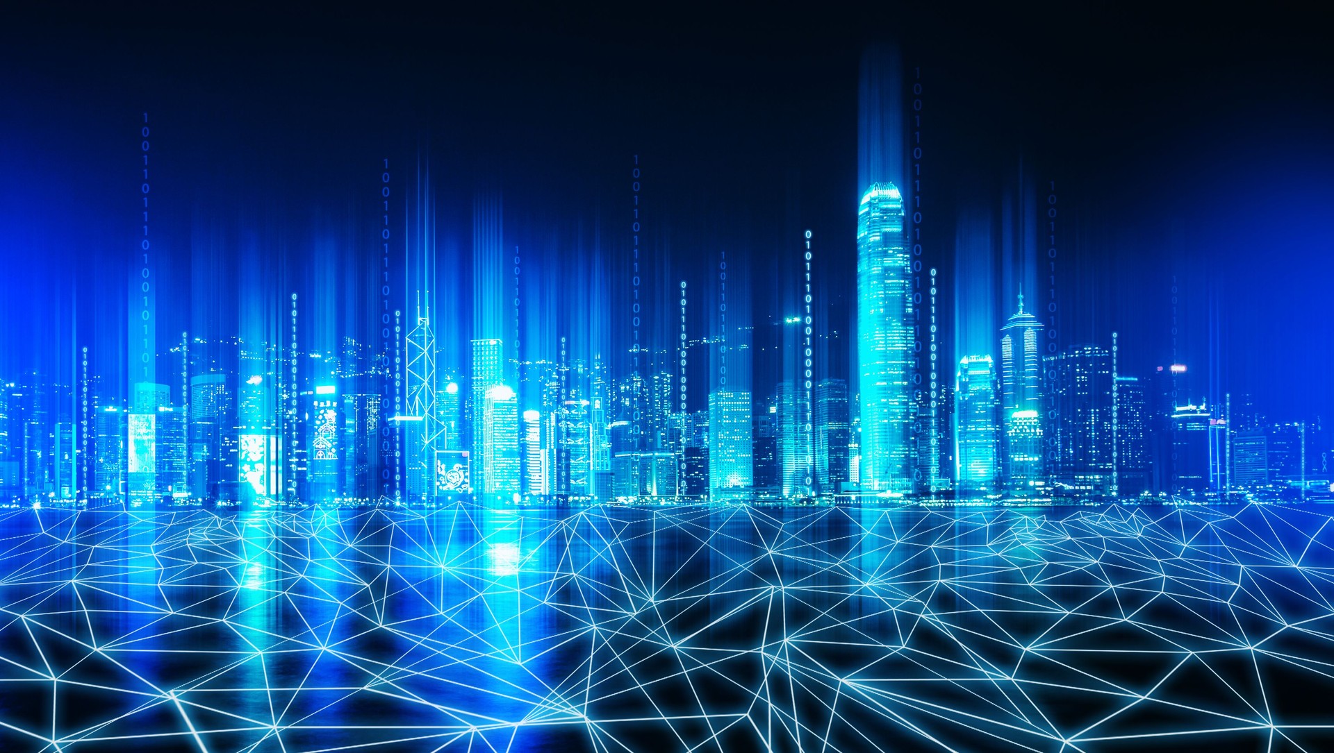 Smart Network and Connection city of Hong kong